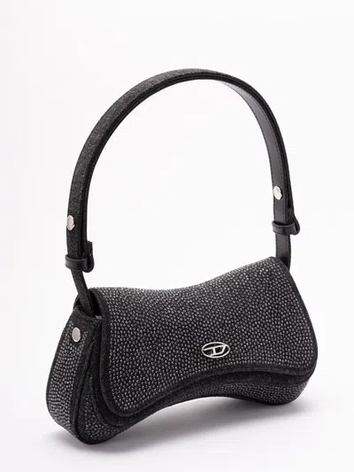 Diesel `play Clutch` Crystal Clutch In Solarised Denim
