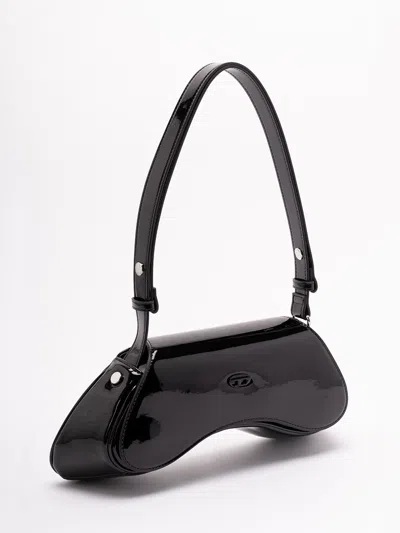 Diesel Play Crossbody Patent Fabric Bag