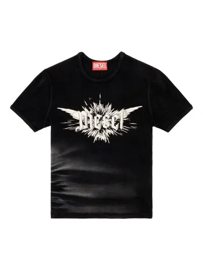 Diesel Foil` Print In Black