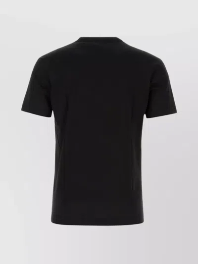Dolce & Gabbana Crew-neck Pocket T-shirt In Soft Cotton In Black