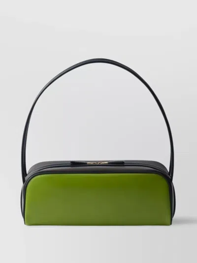 Prada Borsa A Spalla In Pelle Verde Donna