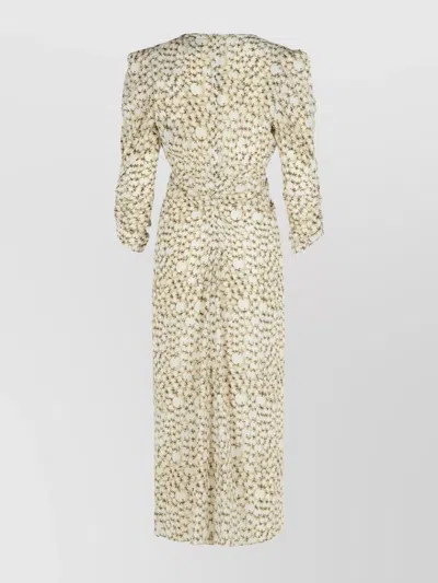 Isabel Marant 'albini' 'ecru' Silk Dress In Neutral