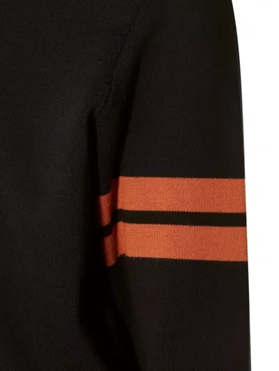 Zegna Crewneck Sweater With Ribbed Cuffs And Hem In Black
