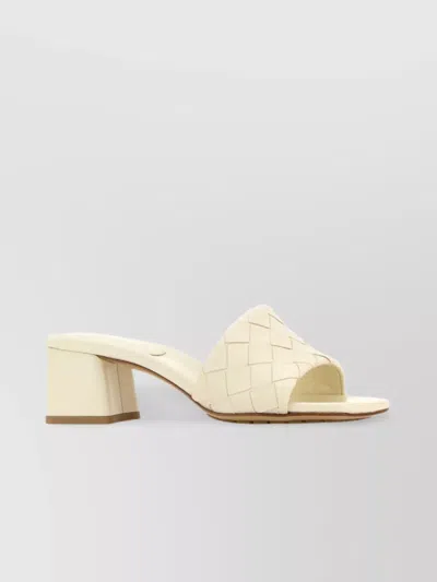Bottega Veneta Parco Leather Mules Block Heel