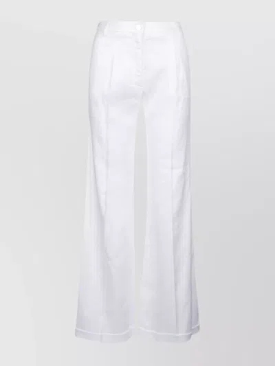 Jacob Cohen Denim Trousers With Wide Leg And Pockets
