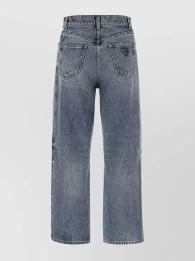 Prada Denim Jeans Belt Loops In Blue