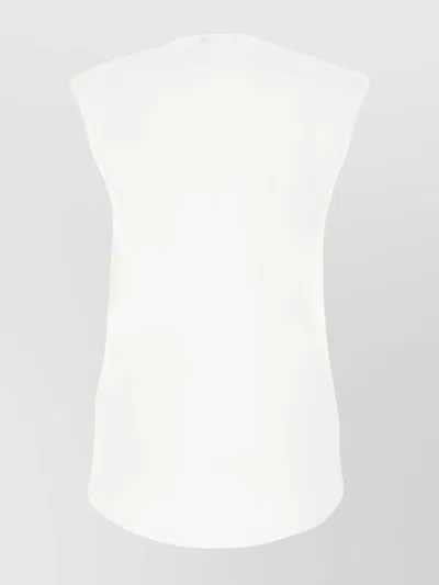 Balmain Tank Top Cotton Button Detail