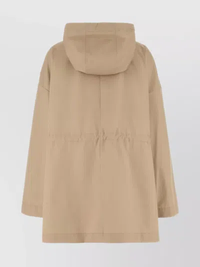 Moncler Cotton Blend Gaillon Parka With Drawstring Waist