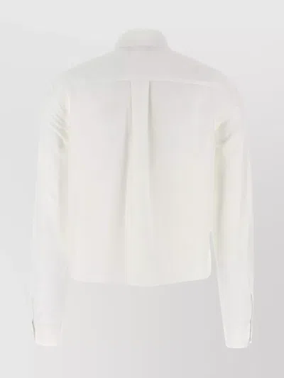 Fabiana Filippi Embellished Collar Long Sleeves Shirt In White