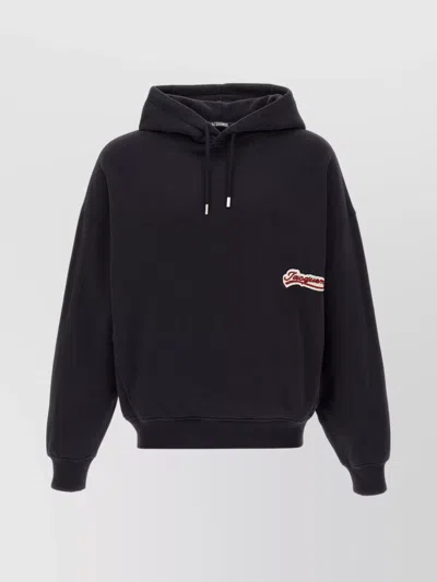 Jacquemus Cotton Sweatshirt With Embroidered Varsity Patch