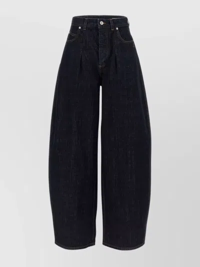 Jacquemus Ovalo Denim Trousers Featuring Pockets