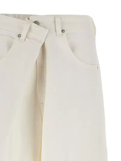 Agolde Vana Fold Jeans In White