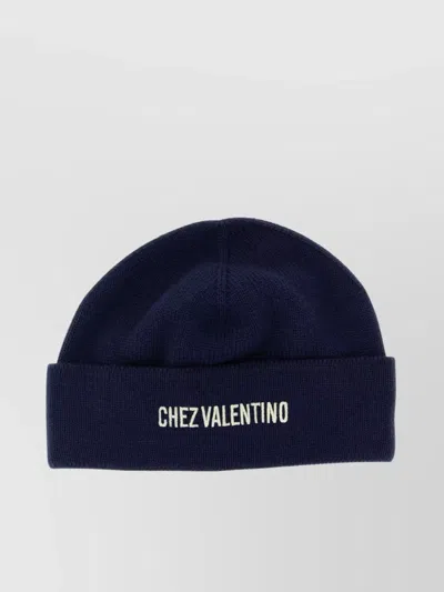 Valentino Logo-embroidered Beanie