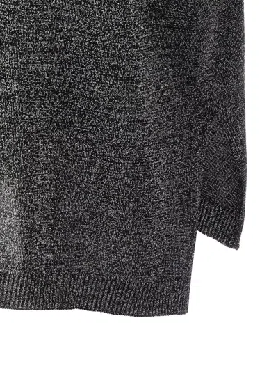 Missoni Metallic Crew Neck Knitwear T-shirt In Gray
