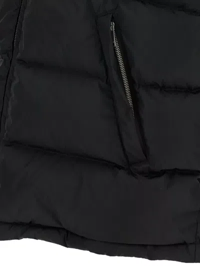 Valentino Vlogo Signature Padded Hooded Sleeveless Vest In Black