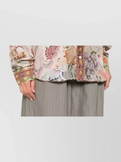 Pierre Louise Mascia Floral Pattern Silk Shirt