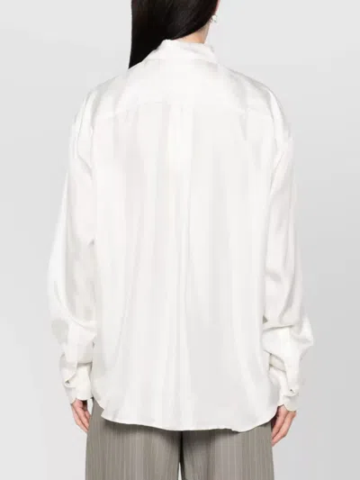 Pierre Louise Mascia Silk Shirt With Floral Print And Long Sleeves