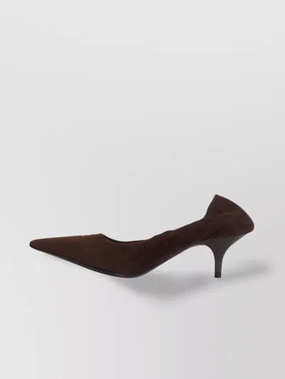 Miu Miu Lamb Leather Pointed Toe Stiletto Pumps