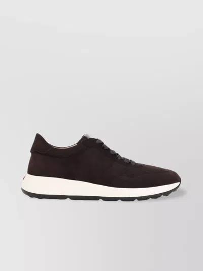 Tod's Leather Sneakers With Red Dot Detail