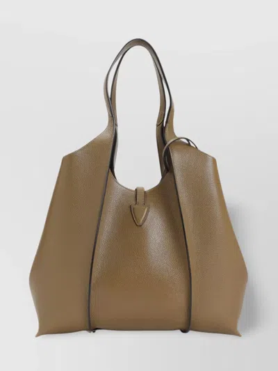 Tod's Grained Leather Top Handle Shoulder Bag