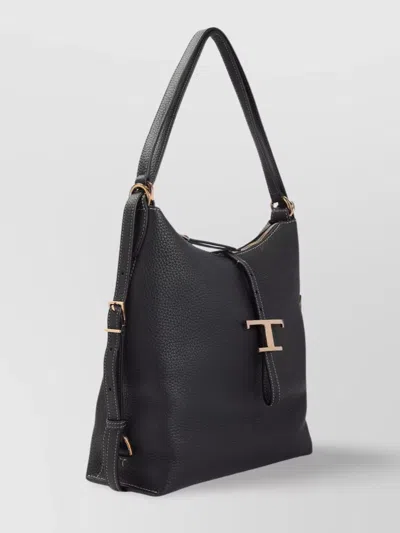 Tod's Grained Leather Shoulder Bag