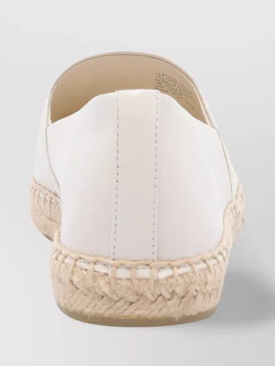 Tory Burch Golden Logo Leather Espadrilles