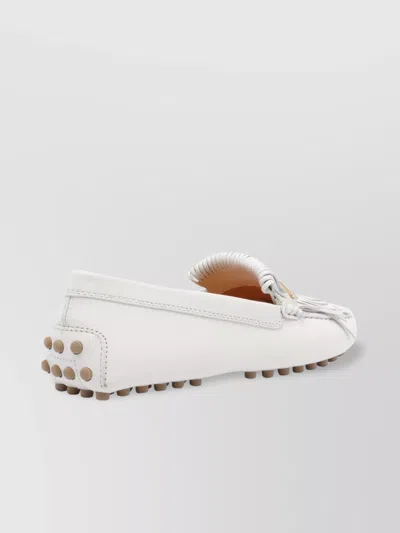 Tod's Loafers With Fringe Detail And Gold-tone Hardware