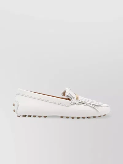 Tod's Loafers With Fringe Detail And Gold-tone Hardware