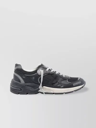 Golden Goose Black Leather And Mesh Running Dad Sneakers In Black