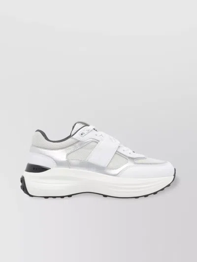 Tod's Fabric And Leather Low Top Sneakers