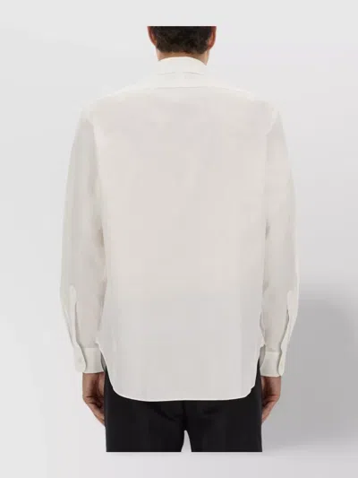 Hugo Boss Mens Boss Regular-fit Long-sleeve Stretch-linen Shirt In White
