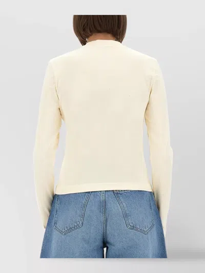 Jacquemus Le Gros Grin Logo-detail Long-sleeve T-shirt In Neutral