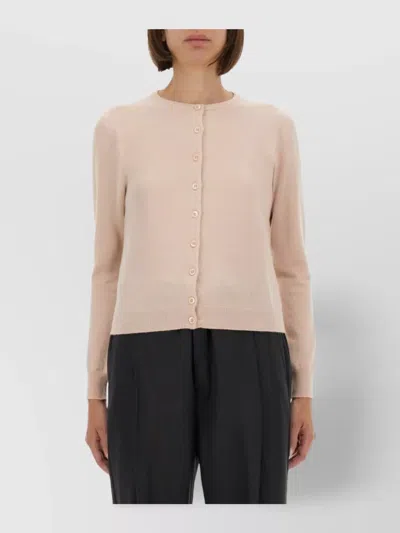 Maison Margiela Knitwear Crew Neck Long Sleeves Ribbed Cuffs In Neutral