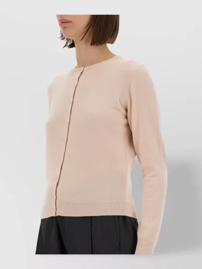 Maison Margiela Knitwear Crew Neck Long Sleeves Ribbed Cuffs In Neutral