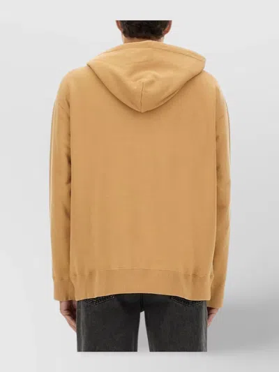Mm6 Maison Margiela Graphic Print Hooded Sweater In Neutral