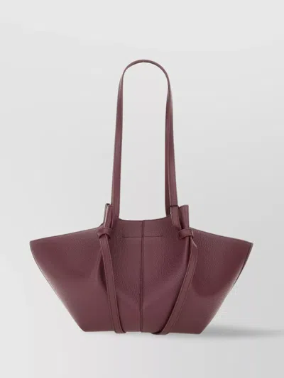 Yuzefi Shoulder Bags With Textured Finish And Long Handles