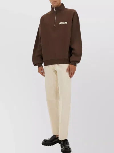 Jacquemus Le Camionneur Gros Grain In Brown