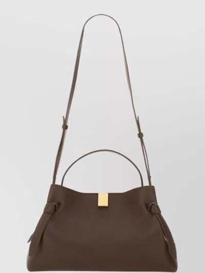 Yuzefi Top Handle Shoulder Bag Textured Finish