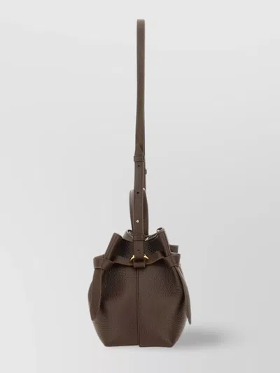 Yuzefi Top Handle Shoulder Bag Textured Finish