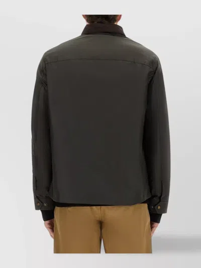 Belstaff Jacket Long Sleeve Chest Pocket In Black