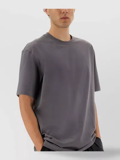 Y-3 Logo-print Crew-neck Tee In Purple