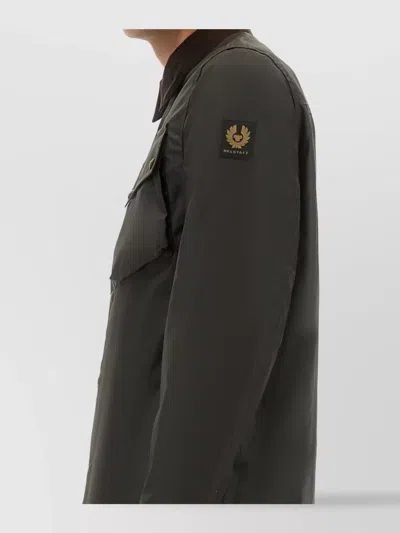Belstaff Jacket Long Sleeve Chest Pocket In Black