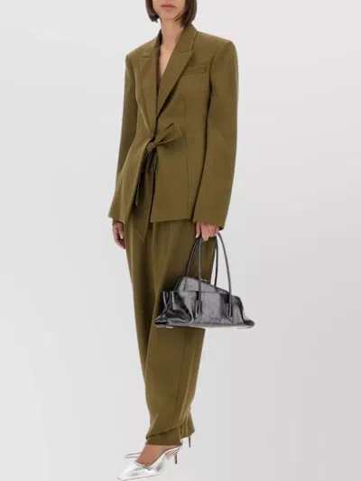 Attico Structured Jacket With Pockets And Lapels