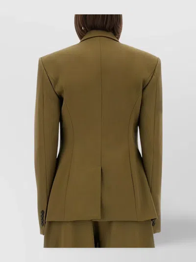 Attico Structured Jacket With Pockets And Lapels