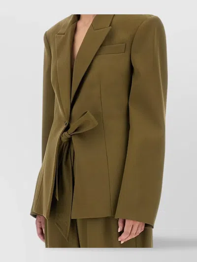 Attico Structured Jacket With Pockets And Lapels