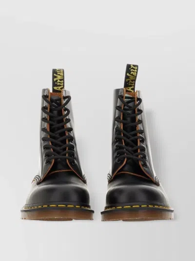 Dr. Martens Bold Sole Stitched Tab Toe In Black