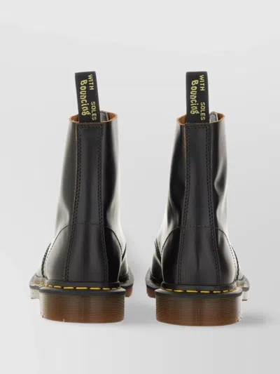 Dr. Martens Bold Sole Stitched Tab Toe In Black