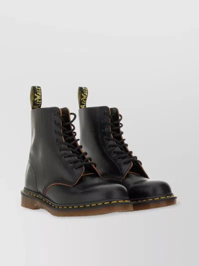 Dr. Martens Bold Sole Stitched Tab Toe In Black