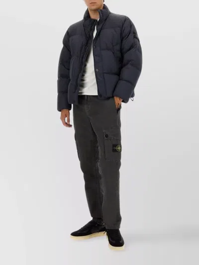 Stone Island Down Jacket In Lightweight Recycled Nylon Reps Jackets Blue In Blue