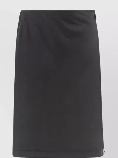 Moncler Skirt High-waisted Zip Detail In Black